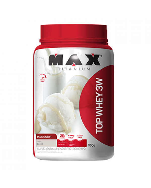 Top Whey 3W 900g + Sabor - Max Titanium