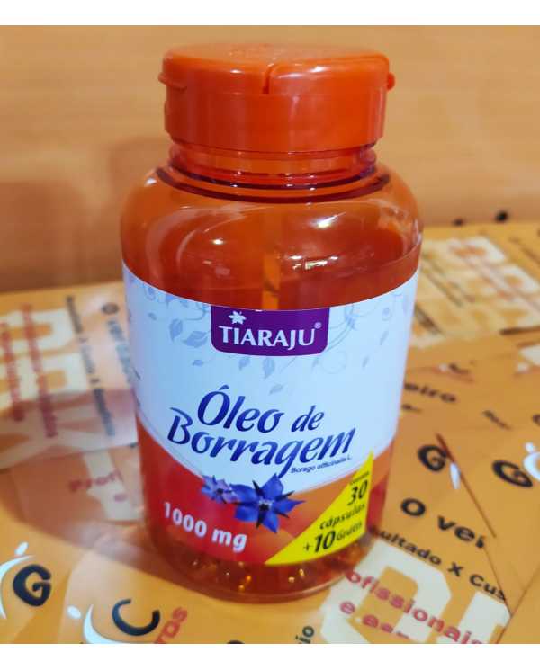 Óleo de Borragem 1000mg 30+10 cápsulas