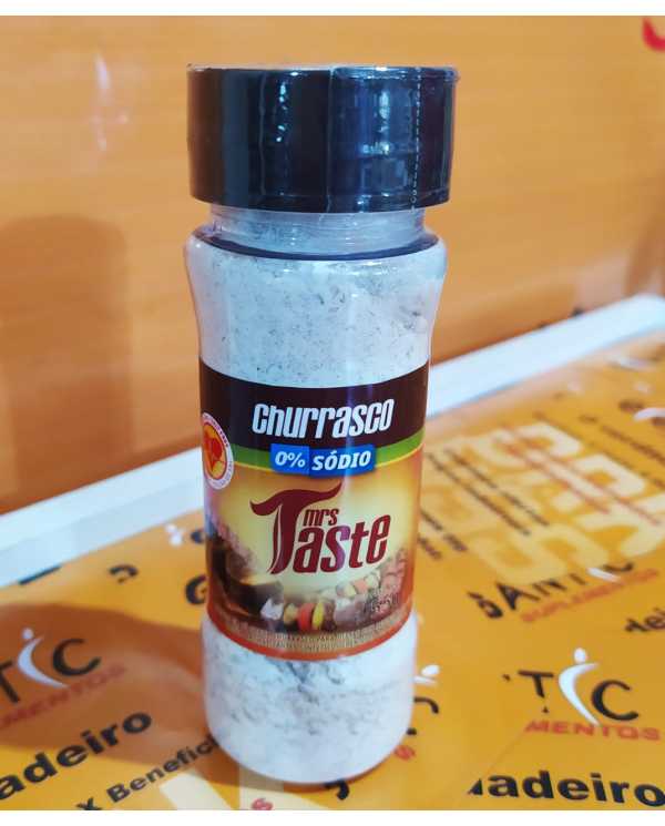 Tempero Mrs Taste Churrasco zero sódio 55g