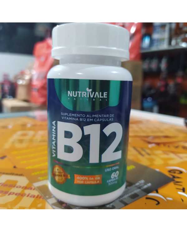 Vitamina B12 60 capsulas 500mg Nutrivale