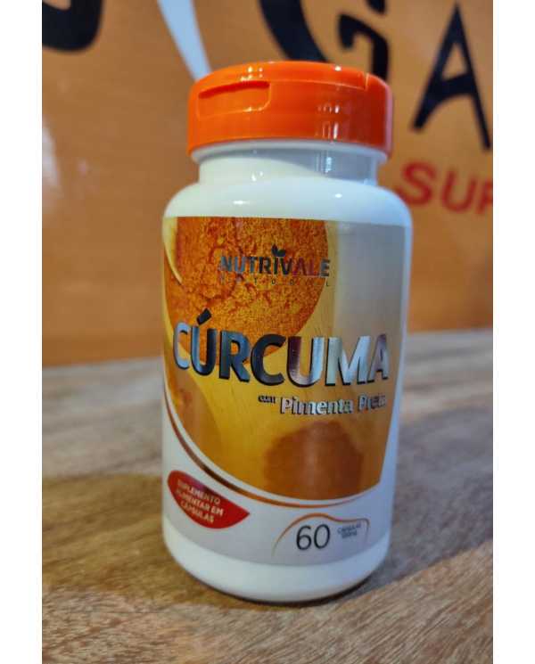 Cúrcuma 60 cápsulas 650mg Nutrivale