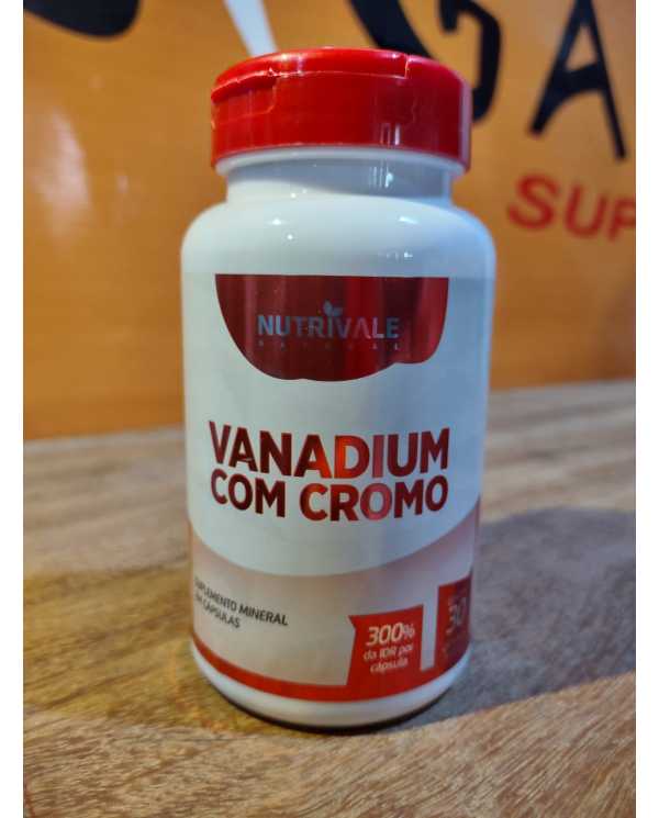 Vanádio Quelato Com Cromo 300% Idr 30 Cápsulas Nutrivale