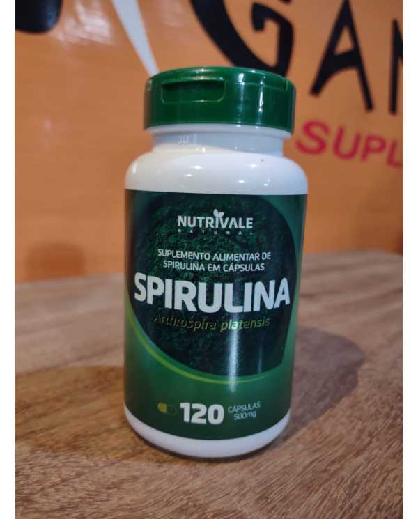 Spirulina 120 cáps Nutrivale