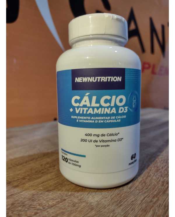 Cálcio + Vit D3 Newnutrition 120 Caps