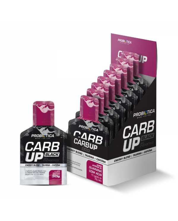 Carb Up Black Gel energético 30g Unidade Probiotica