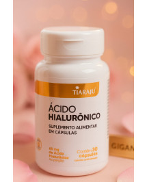 Ácido Hialurônico 65mg Tiaraju – 30 Cápsulas Suplemento Alimentar