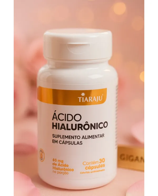 Ácido Hialurônico 65mg Tiaraju – 30 Cápsulas Suplemento Alimentar