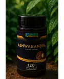 Ashwagandha 7 Elementos 120 Cápsulas 500mg – Ginseng Indiano Suplemento Alimentar Natural