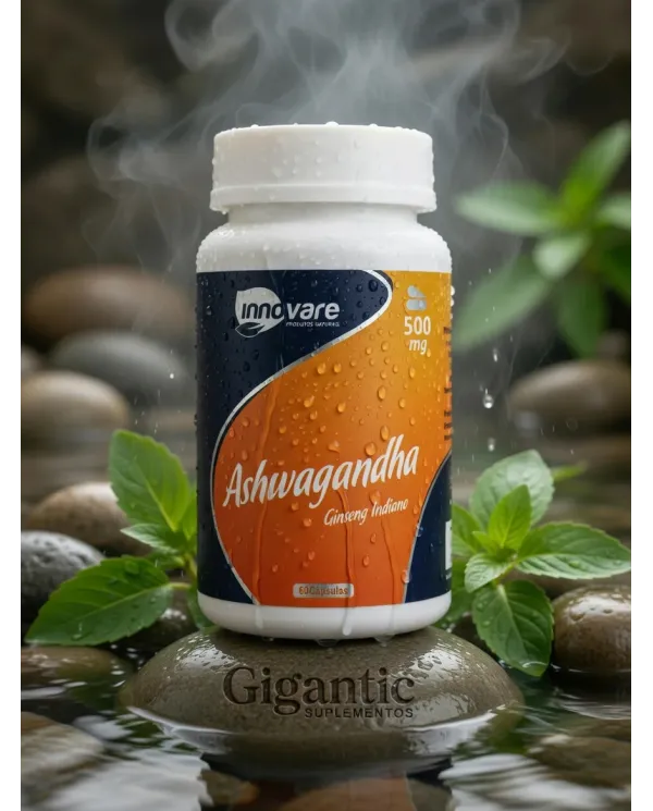 Ashwagandha 500mg 60 Cápsulas Inovare Ginseng Indiano Natural