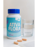 Ativa Flora Nutrivale 500mg 60 Cápsulas – Suplemento Rico em Fibras com Banana Verde e Psyllium
