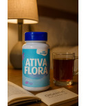 Ativa Flora Nutrivale 500mg 60 Cápsulas – Suplemento Rico em Fibras com Banana Verde e Psyllium