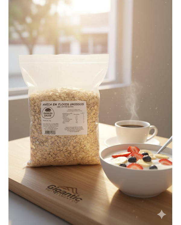 Aveia em Flocos Grossos Geração Saúde 1kg – Sem Glúten
