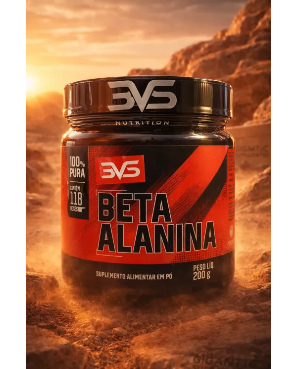 Beta Alanina 3VS Nutrition 200g 100% Pura Com 118 Doses
