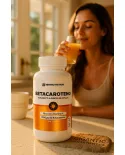 Betacaroteno NewNutrition 120 Cápsulas – Suplemento Alimentar Rico em Vitamina A