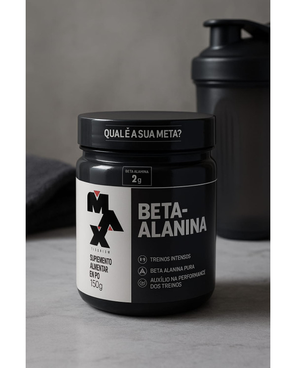 Beta-Alanina Pura Max Titanium 150g – Suplemento para Treino Intenso