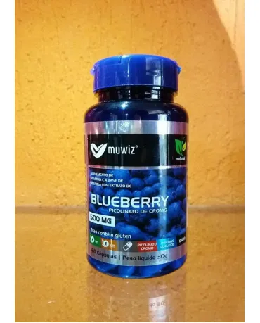 BLUEBERRY PICOLINATO DE CROMO 500 MG MUNIZ 60 CAP