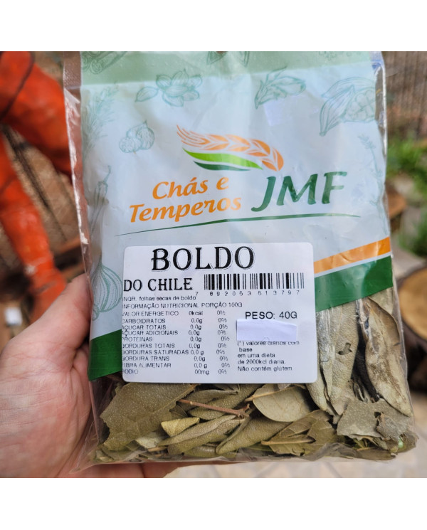 Boldo do Chile - Chás e Temperos JMF 