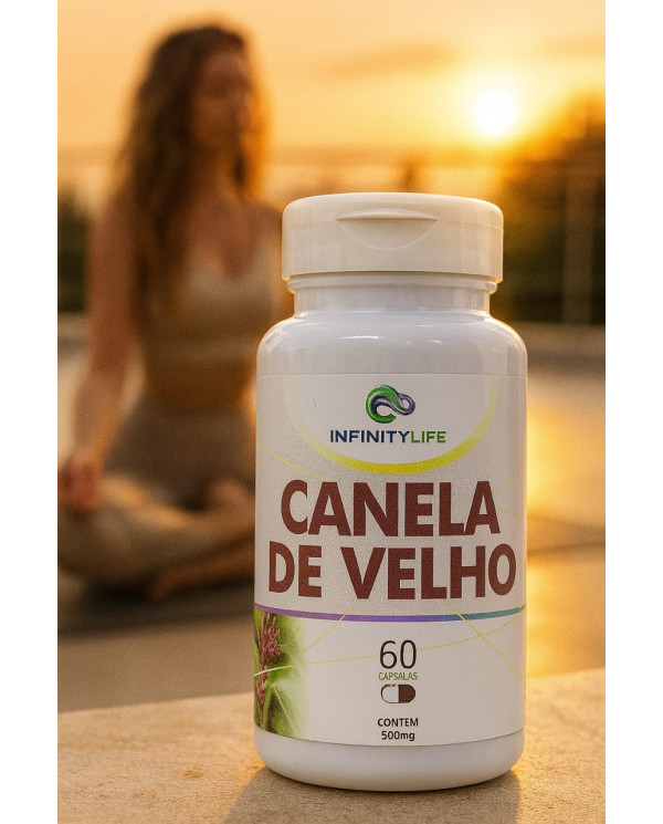 Canela de Velho Infinity Life 500mg – 60 Cápsulas | Suplemento Natural sem Glúten