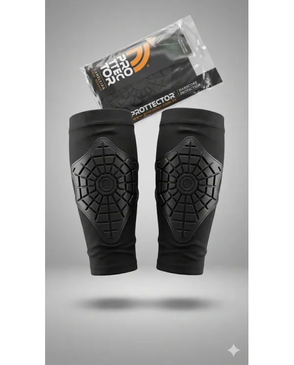 Caneleira Prottector Profissional com Proteção de Impacto TPE + Gel | Alta Resistência e Conforto