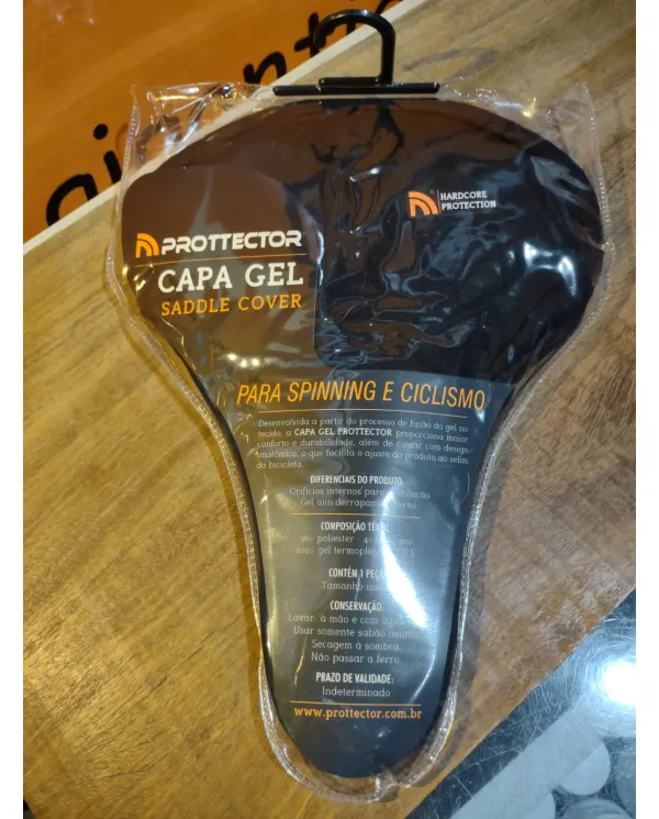 Capa de Selim Gel Prottector para Bicicleta Spinning e Ciclismo Conforto Anatômico Antiderrapante