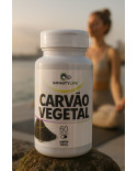 Carvão Vegetal Infinity Life 500mg com 60 Cápsulas – Suplemento Natural Detox