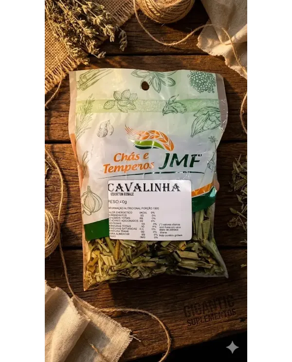 Cavalinha Chá Natural 40g | Equisetum Hyemale | Chás e Temperos JMF
