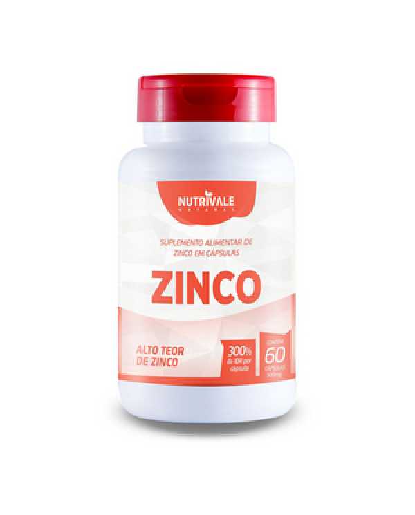 Zinco 500mg 60 cápsulas Nutrivale