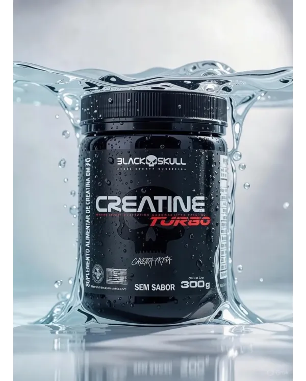 Creatine Turbo Black Skull 300g | Creatina Monohidratada | Original