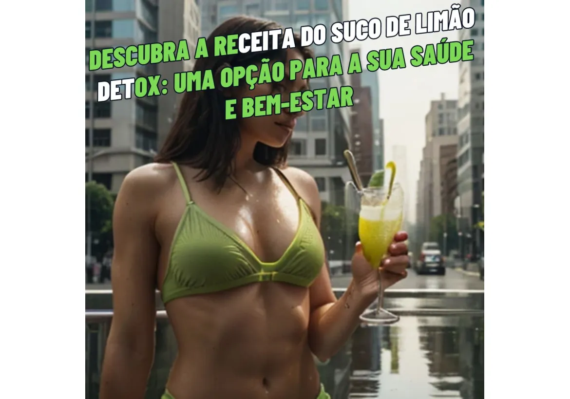 DESCUBRA A RECEITA DO SUCO DE LIMÃO DETOX: UMA OPÇÃO PARA A SUA SAÚDE E BEM-ESTAR