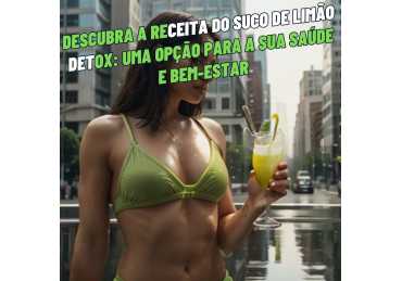 DESCUBRA A RECEITA DO SUCO DE LIMÃO DETOX: UMA OPÇÃO PARA A SUA SAÚDE E BEM-ESTAR