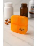 Comprar Porta Comprimidos 4 Divisórias Laranja Laboratório Tiaraju – Organizador de Cápsulas — Gigantic Suplementos Porta Comprimidos 4 Divisórias Laranja Laboratório Tiaraju – Organizador de Cápsulas