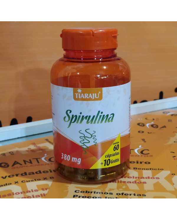 Spirulina 70 cápsulas - tiaraju