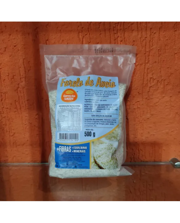 Farelo de aveia 500g - Geração Saúde Farelo de aveia 500g - Geração Saúde