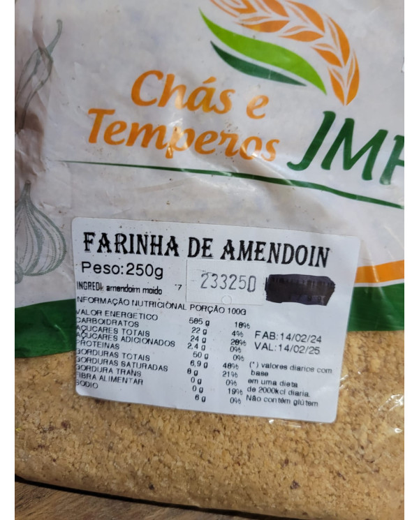 Farinha de Amendoin 250g - Chás e Temperos JMF