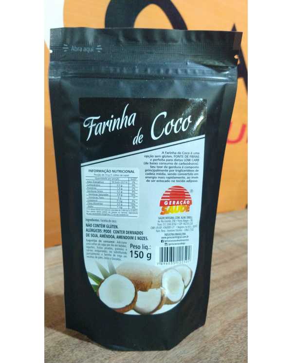 Farinha de coco 150g -  Geração Saúde