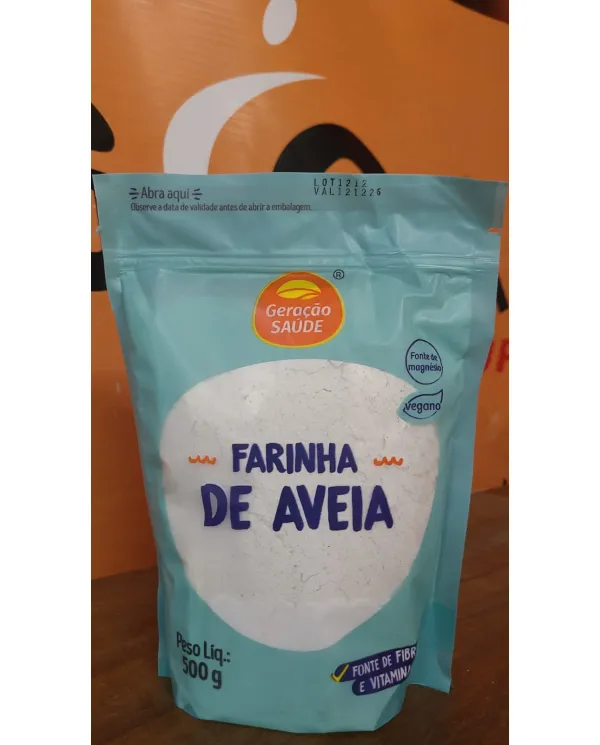 Comprar Farinha de Aveia 500g Fonte de Fibras e Magnésio - Geração Saúde — Gigantic Suplementos Farinha de Aveia 500g Fonte de Fibras e Magnésio - Geração Saúde