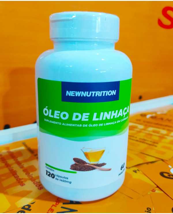 Óleo de Linhaça 120 cápsulas Newnutrition