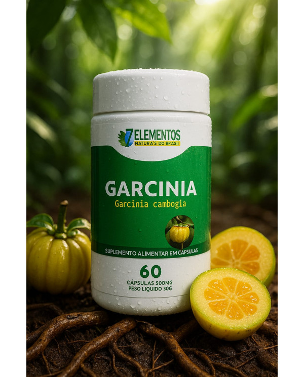 Garcinia Cambogia 7 Elementos 60 Cápsulas 500mg – Suplemento Alimentar Natural para Controle de Peso