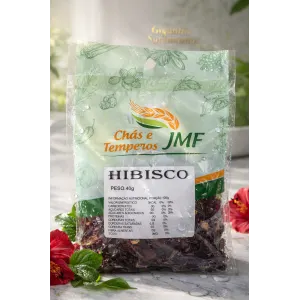Chá de Hibisco Natural JMF 40g | Flor Seca para Chá Artesanal