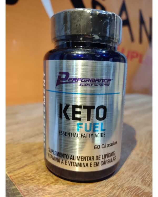Keto Fuel Performance – Suplemento de Ácidos Graxos Essenciais com Vitaminas A e E – 60 Cápsulas