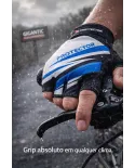 Comprar Luva Bike Lycra Prottector Meio Dedo com Palma em Camurça e Gel — Gigantic Suplementos Luva Bike Lycra Prottector Meio Dedo com Palma em Camurça e Gel