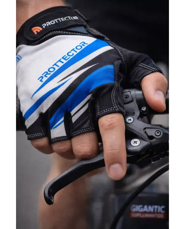 Comprar Luva Bike Lycra Prottector Meio Dedo com Palma em Camurça e Gel — Gigantic Suplementos Luva Bike Lycra Prottector Meio Dedo com Palma em Camurça e Gel