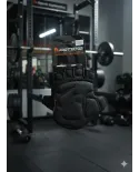 Luva Elastic Fitness Prottector Preta Antiderrapante para Musculação