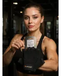 Luva Elastic Fitness Prottector Preta Antiderrapante para Musculação