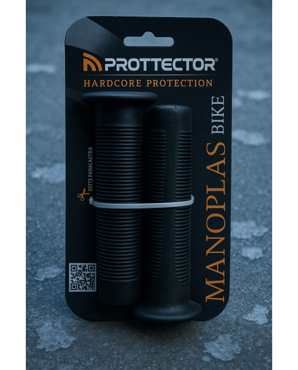 Manopla Bike Preta Protector – Conforto, Estilo e Segurança para Guidão de Bicicleta
