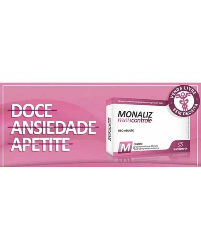 Monaliz Meu Controle 30 Comprimidos Sanibras - EMAGREÇA NATURALMENTE