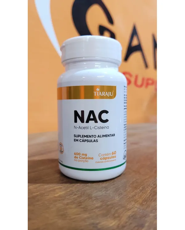 Comprar NAC 600mg (N-Acetil L-Cisteína) 60 Cápsulas – Tiaraju — Gigantic Suplementos NAC 600mg (N-Acetil L-Cisteína) 60 Cápsulas – Tiaraju