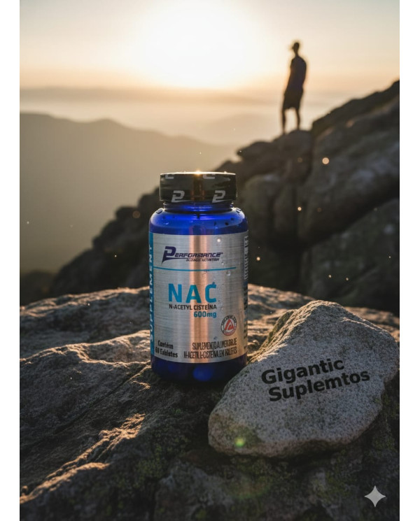 NAC 600mg Performance Science Nutrition – 60 Tabletes – Suplemento Alimentar de N-Acetil L-Cisteína NAC 600mg Performance Science Nutrition – 60 Tabletes – Suplemento Alimentar de N-Acetil L-Cisteína