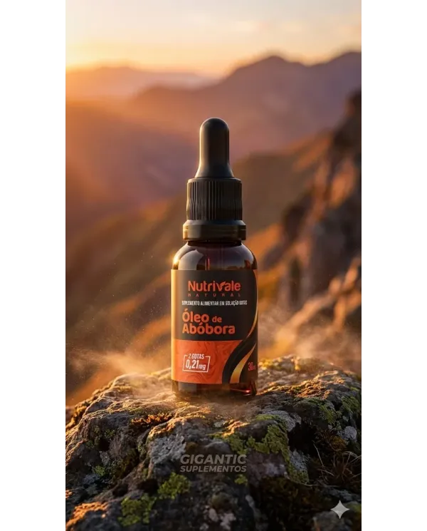 Comprar Óleo de Abóbora Nutrivale Natural 30ml Gotas Suplemento Alimentar — Gigantic Suplementos Óleo de Abóbora Nutrivale Natural 30ml Gotas Suplemento Alimentar