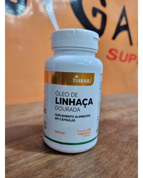 Óleo de Linhaça Dourada 60 Cápsulas Softgel - Tiaraju